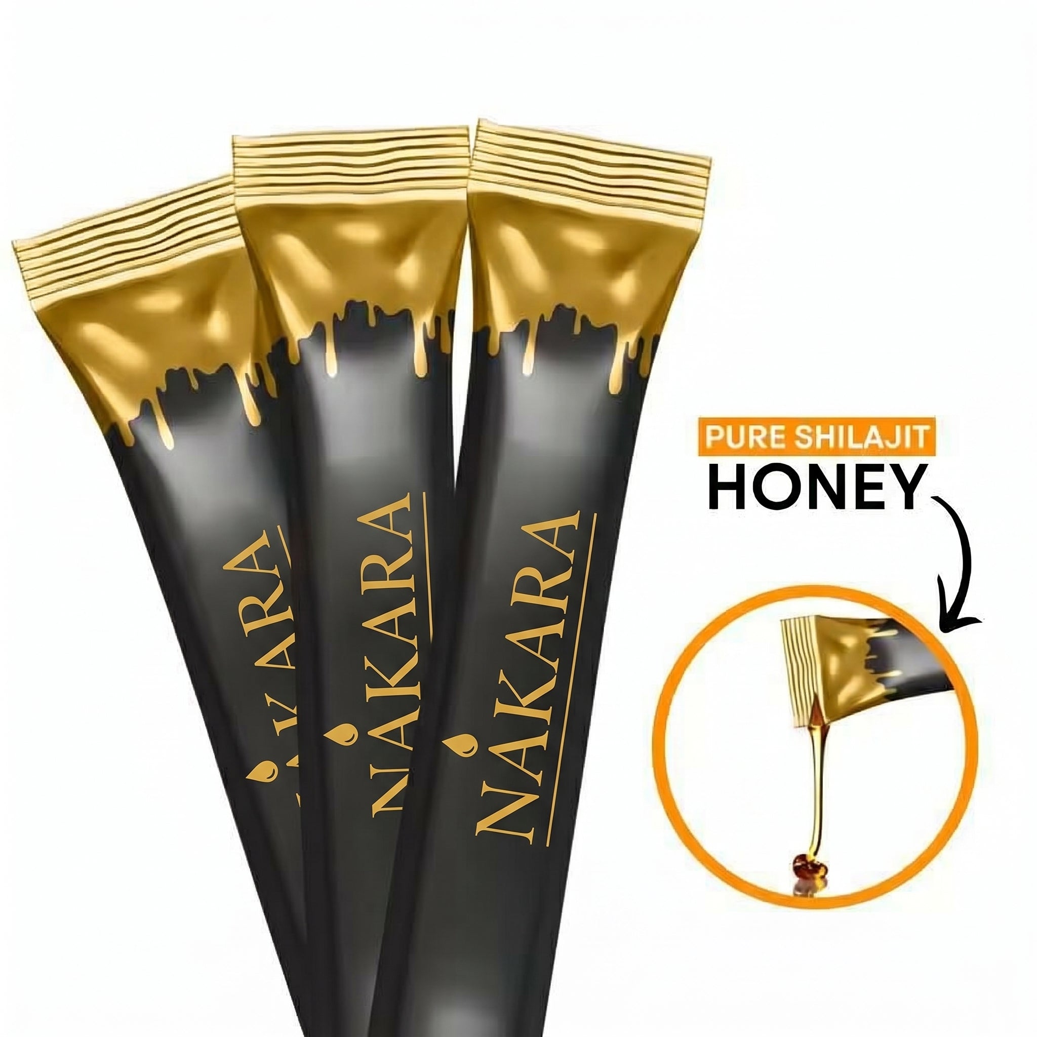 NAKARA Pure Himalayan Shilajit Honey Sticks